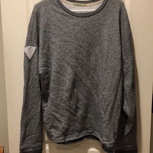 Alternative Earth mens Pullover CrewNeck distress Sweatshirt Long sleeve size XL